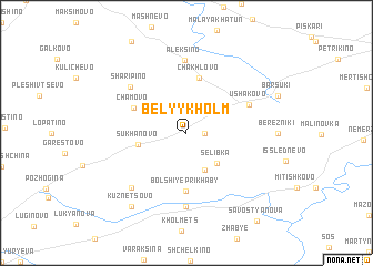 map of Belyy Kholm