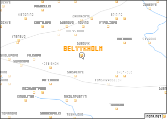 map of Belyy Kholm