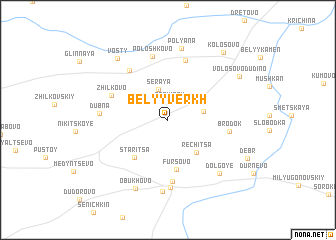map of Belyy Verkh