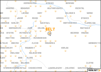 map of Bělý