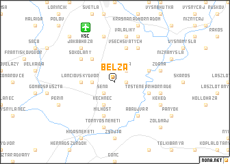 map of Belža