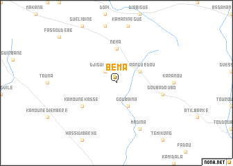map of Béma