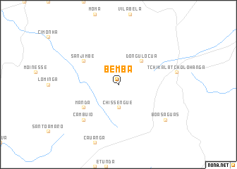 map of Bemba
