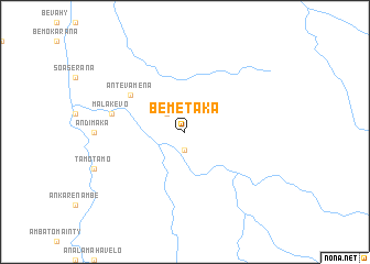 map of Bemetaka
