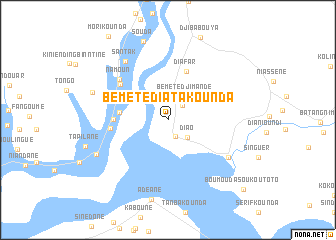 map of Bémète Diatakounda