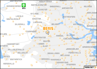 map of Bemis