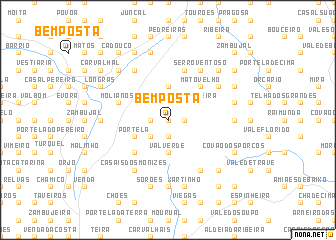 map of Bemposta