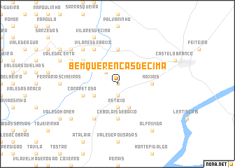 map of Bemquerenças de Cima