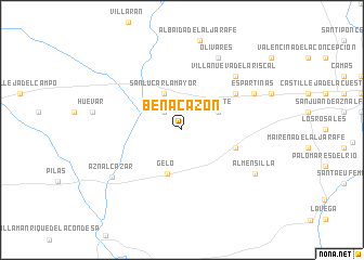 map of Benacazón