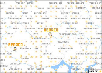map of Bénaco