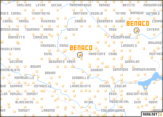 map of Bénaco