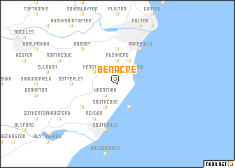 map of Benacre