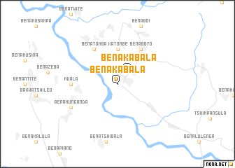 map of Bena-Kabala