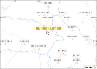 map of Bena-Kalombo
