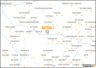 map of Ben Ali