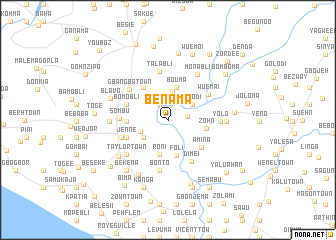 map of Benama