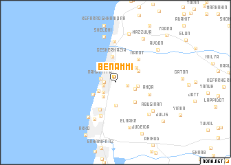 map of Ben ‘Ammi