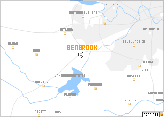 map of Benbrook