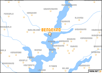 map of Bendékro