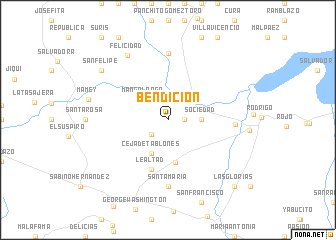 map of Bendición