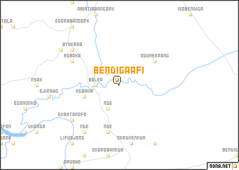 map of Bendiga Afi