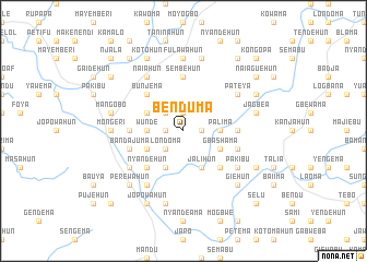 map of Benduma