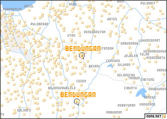 map of Bendungan