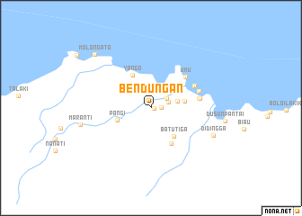 map of Bendungan