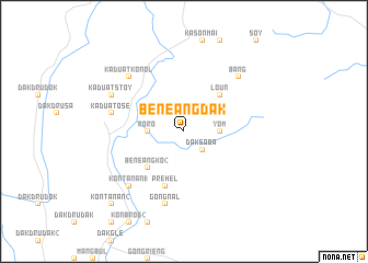 map of Bénêang Dak