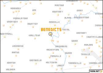 map of Benedicts