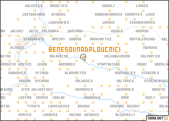 map of Benešov nad Ploučnicí