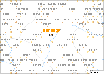 map of Benešov