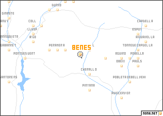 map of Benés