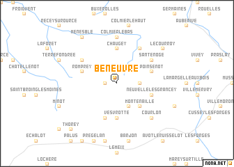 map of Beneuvre