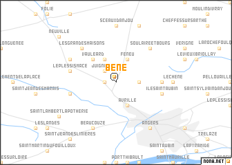 map of Béné