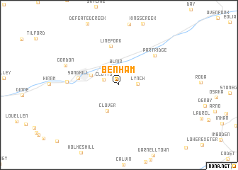map of Benham