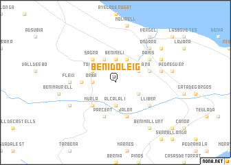 map of Benidoleig