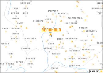 map of Beni Imoun