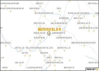 map of Benimuslem