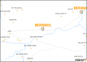 map of Beni Oukil