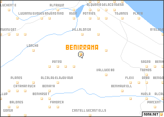 map of Benirrama