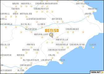 map of Benisa
