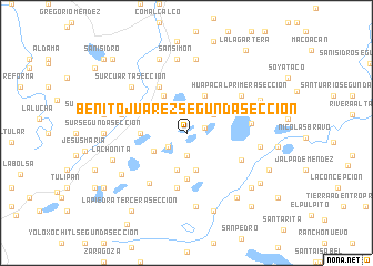 map of Benito Juárez Segunda Sección