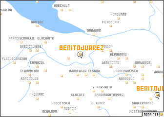 map of Benito Juárez