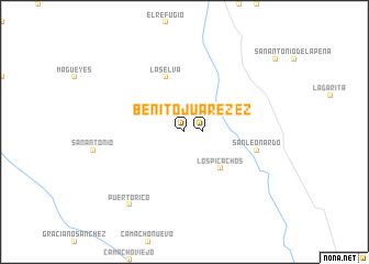 map of Benito Juarez