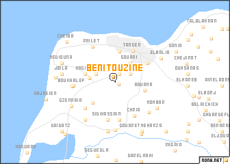 map of Beni Touzine