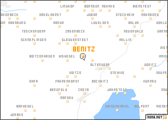 map of Benitz