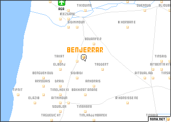 map of Ben Jerrar