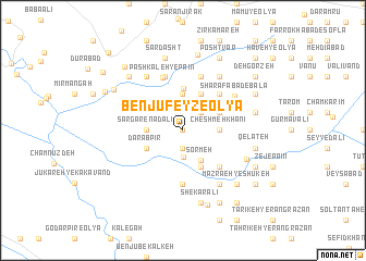 map of Benjūfeyẕ-e ‘Olyā