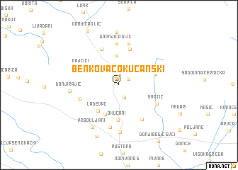 map of Benkovac Okučanski